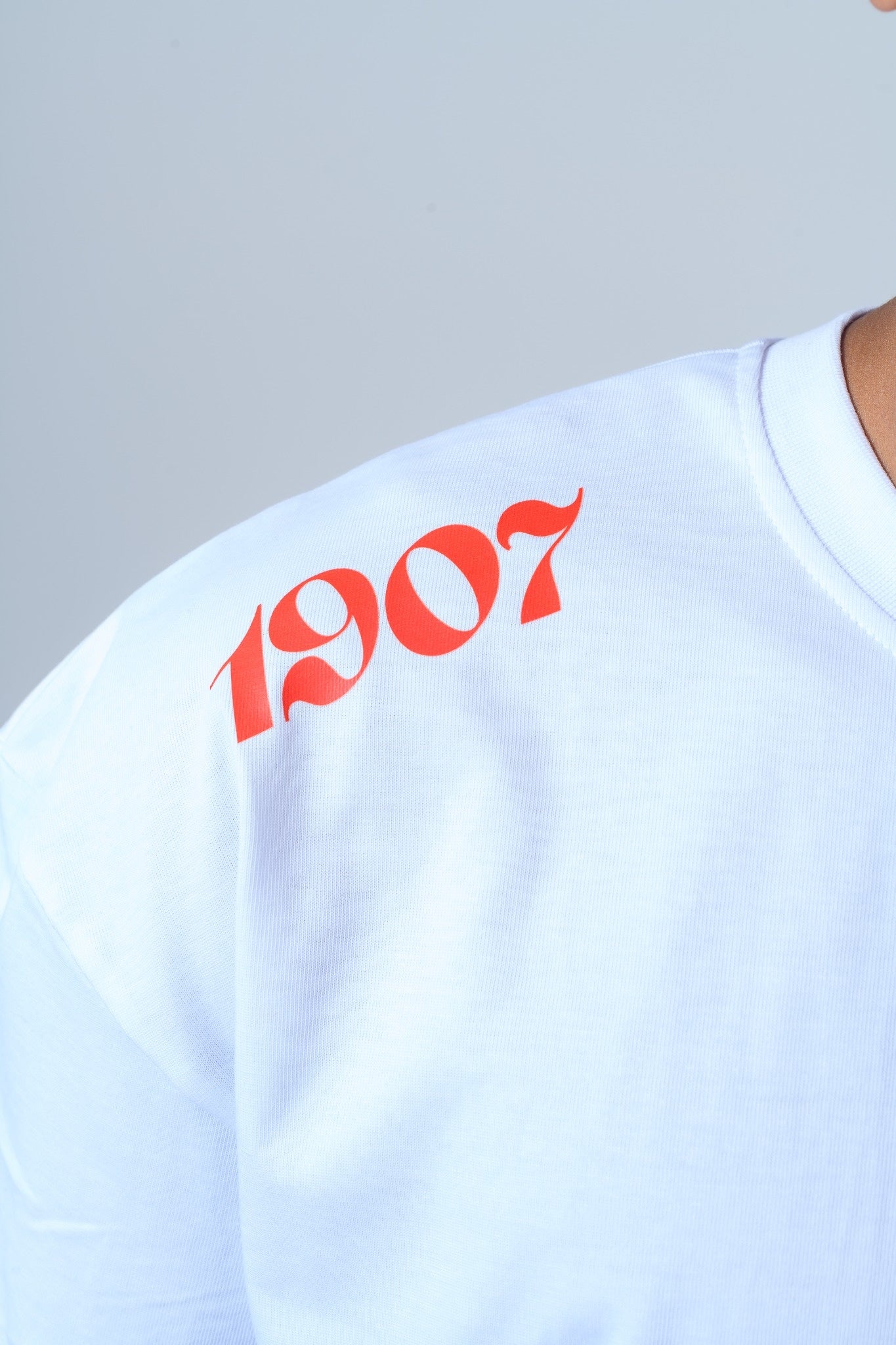 1907 White Tee